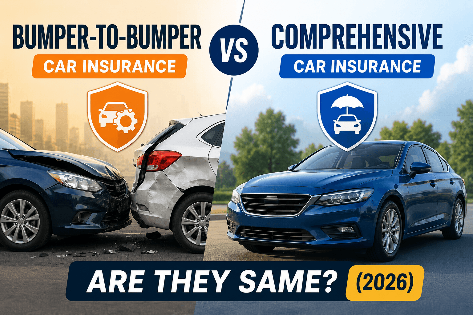 Bumper to Bumper Meaning vs Comprehensive Car Insurance (2026)